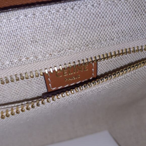 Celine 'Canvas 16' Tan Leather Trim Colorblock Bag Mini 2023 - Picture 5 of 6